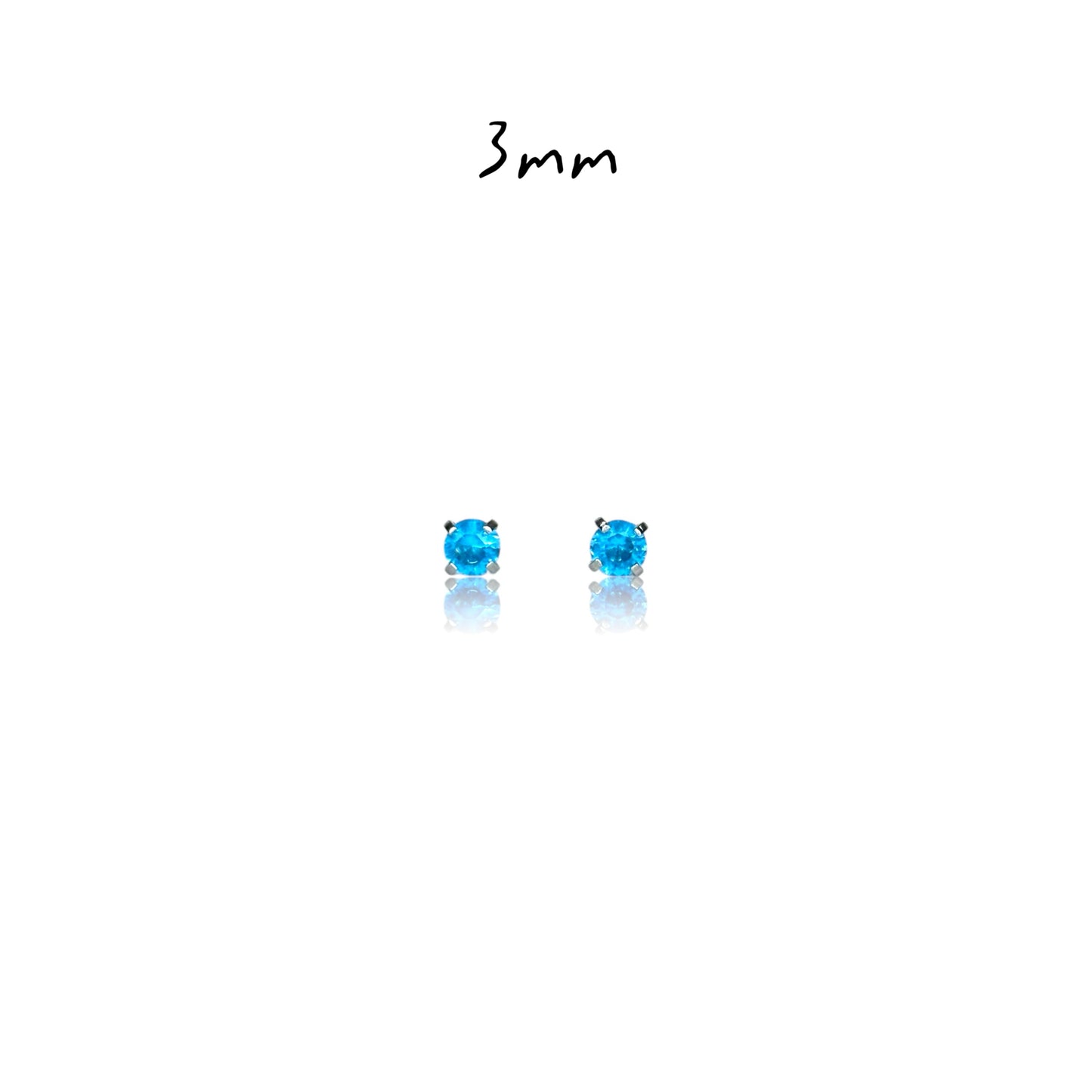 基本款單鑽【湖水藍】